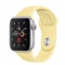 Apple Watch Series 5 GPS 44mm Silver Aluminum Case With Lemon Cream MWT32