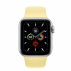 Apple Watch Series 5 GPS 44mm Silver Aluminum Case With Lemon Cream MWT32 Apple Watch Series 5 GPS 44mm Silver Aluminum Case With Lemon Cream MWT32