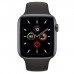Apple Watch Series 5 GPS 44mm Space Gray Aluminum Case With Black Sport Band MWVF2