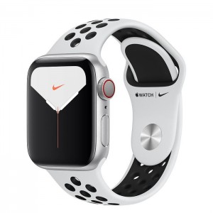 Apple Watch Series 5 Nike GPS + LTE 40mm Silver Aluminum Case With Pure Platinum/Black Nike Sport Band MX372/MX3C2