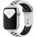Apple Watch Series 5 Nike GPS 44mm Silver Aluminum Case Pure Platinum/Black Nike Sport Band MX3V2