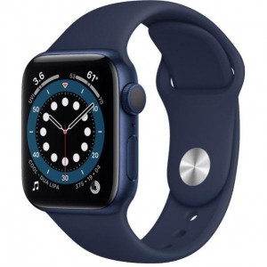 Apple Watch Series 6 40mm GPS Blue Aluminum Case With Deep Navy Sport Band MG143