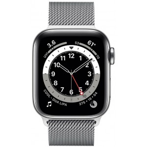 Apple Watch Series 6 40mm Silver Stainless Steel Case With Silver Milanese M02V3/M06U3