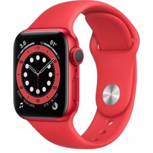 Apple Watch Series 6 44mm GPS Red Aluminium Case With Red Sport Band M00M3