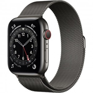 Apple Watch Series 6 4G 44mm Graphite Stainless Steel Case With Graphite Milanese Loop M09J3