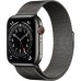 Apple Watch Series 6 4G 44mm Graphite Stainless Steel Case With Graphite Milanese Loop M09J3