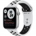 Apple Watch Series 6 Nike 44mm GPS Silver Aluminium Case With Pure Platinum Black Nike Sport Band MG293