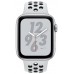 Apple Watch Series 6 Nike 44mm GPS Silver Aluminium Case With Pure Platinum Black Nike Sport Band MG293
