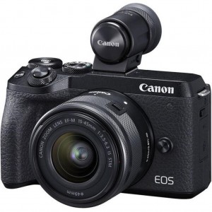 Canon EOS M6 Mark II + 15-45 IS STM + EVF Kit Black