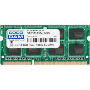 Goodram GR1333S364L9/8G SoDIMM DDR3 8GB 1333 MHz Goodram GR1333S364L9/8G SoDIMM DDR3 8GB 1333 MHz