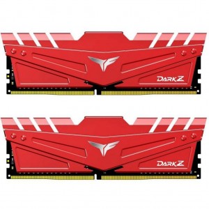 Team TDZRD416G3000HC16CDC01 DDR4 16GB 2x8GB 3000 MHz T-Force Dark Z Red